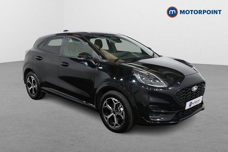 Black Used 2025 Ford Puma Gen-E ST-Line Hatchback | £20,749 (Fair price) - Image 1/4