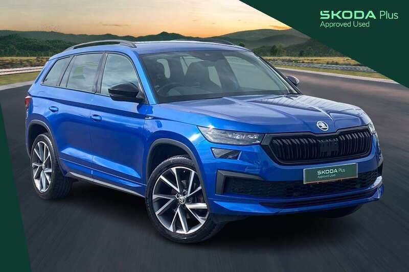 Blue Used 2023 Skoda Kodiaq SportLine SUV | £29,707 (Fair price) - Image 1/2