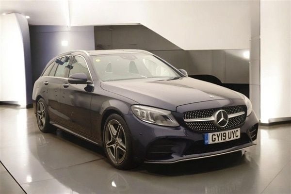 Blue Used 2019 Mercedes C300 AMG line Estate | £17,750 (Fair price) - Image 1/1