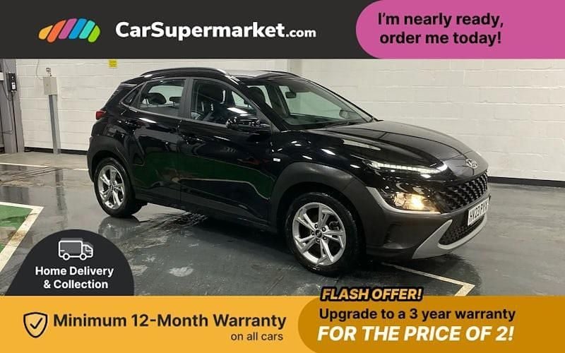 Black Used 2022 Hyundai Kona SE SUV | £13,976 (Fair price) - Image 1/3