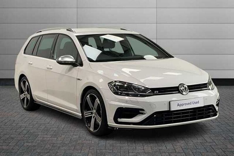 Pure white Used 2018 VW Golf VII R Estate | £19,790 (Fair price) - Image 1/4