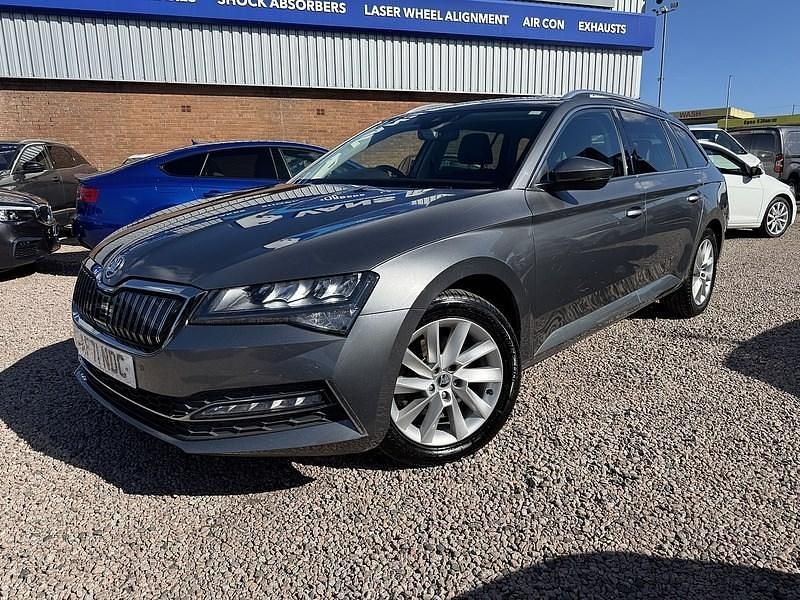 Grey Used 2021 Skoda Superb SE Technology Estate | £12,785 (Fair price) - Image 1/4