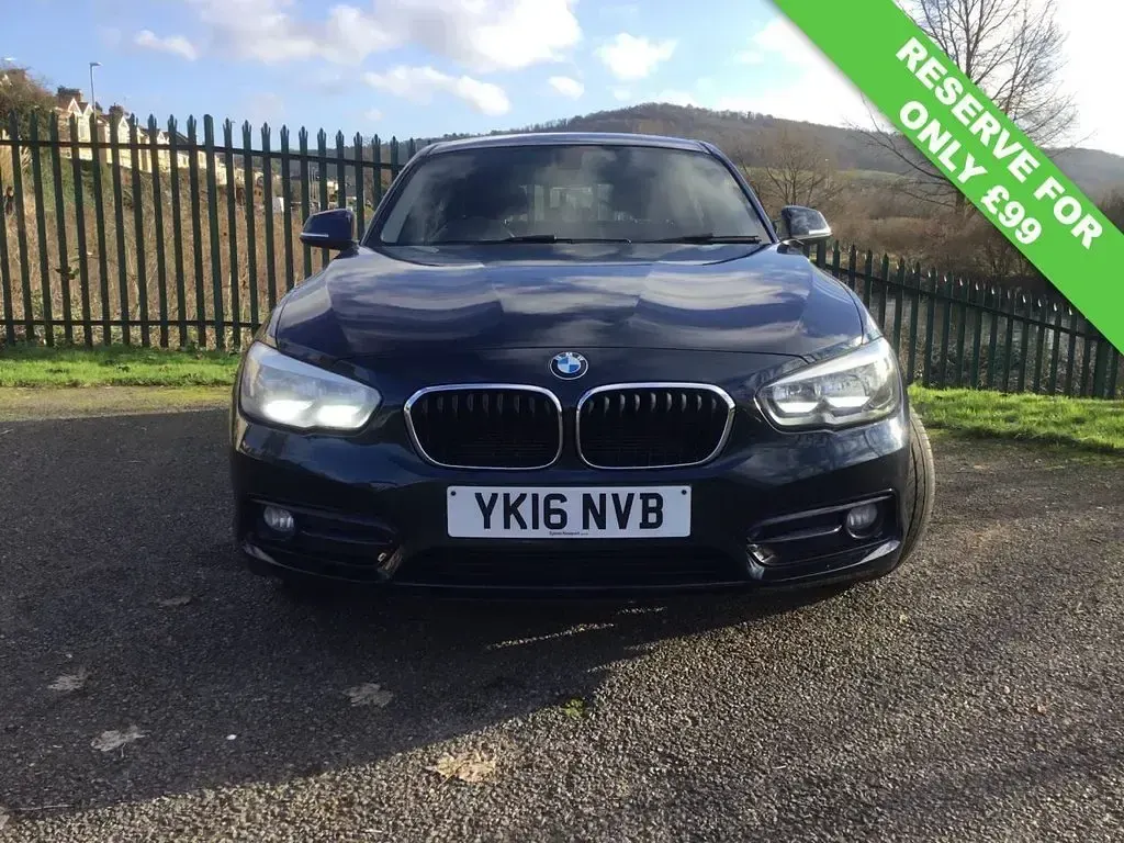 Used BMW 116 Sport Line 116 HP (85 kW) 2016 Blue Hatchback