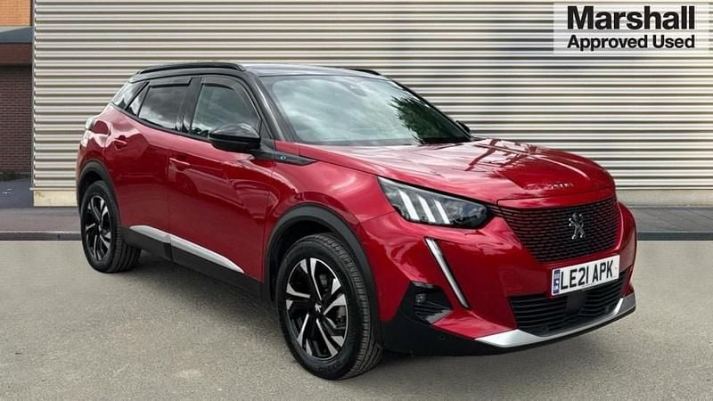 Red Used 2021 Peugeot e-2008 GTi SUV | £13,951 (Fair price) - Image 1/4