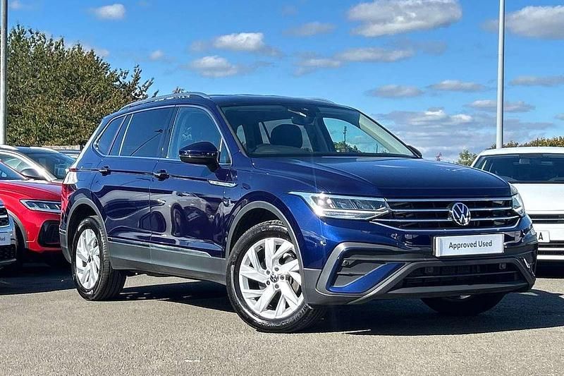 Blue Used 2022 VW Tiguan Allspace Life SUV | £22,495 (Fair price) - Image 1/4