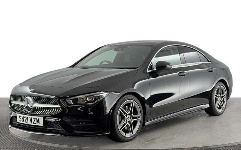 Black Used 2021 Mercedes CLA200 AMG line Sedan | £21,920 (Good price) - Image 1/4