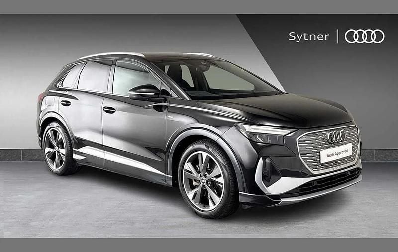 Black Used 2021 Audi Q4 e-tron S-Line SUV | £24,000 (Fair price) - Image 1/4