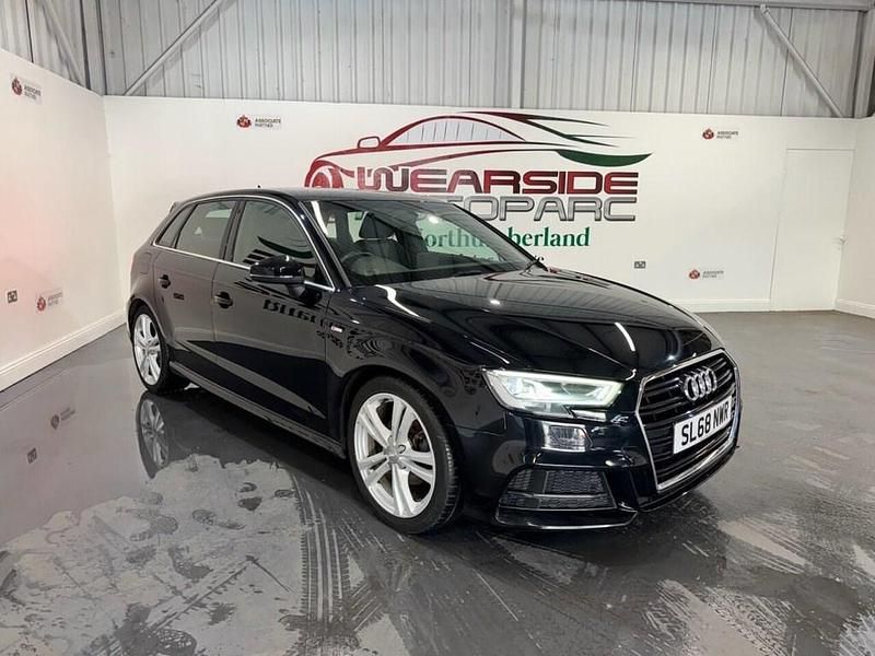 Used Audi A3 Sportback S-Line 150 HP (110 kW) 2018 Black Hatchback