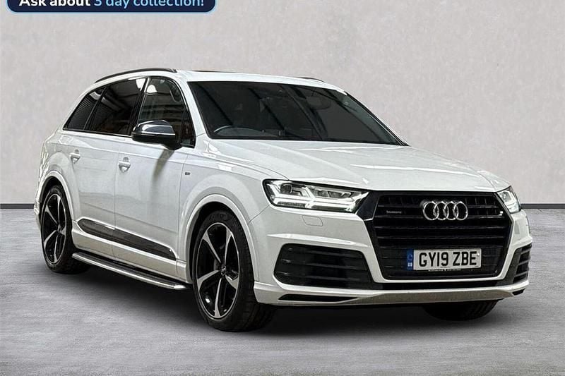 White Used 2019 Audi Q7 Black Edition SUV | £32,881 (Good price) - Image 1/4