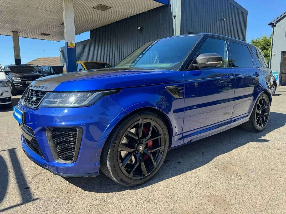 Used Land Rover Range Rover Sport SVR 575 HP (422 kW) 2018 Blue SUV