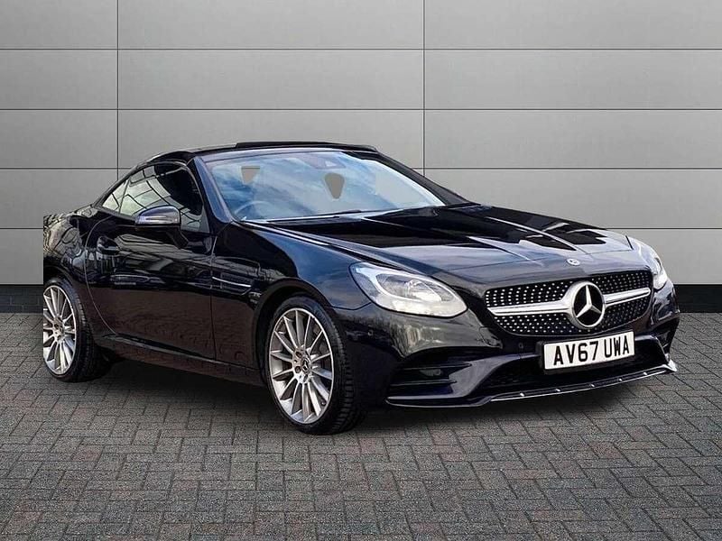 Black Used 2017 Mercedes SLC200 AMG line Cabriolet | £17,095 (Fair price) - Image 1/4
