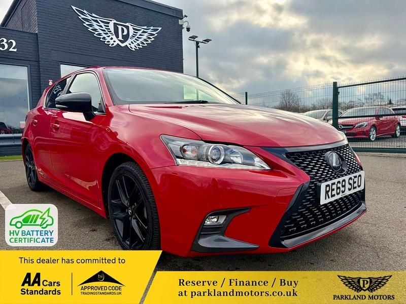 Used Lexus CT200h 2020 Red Hatchback