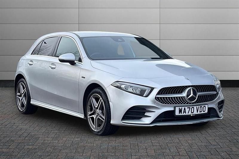 Iridium silver Used 2020 Mercedes A250 AMG line Hatchback | £19,990 (Fair price) - Image 1/4