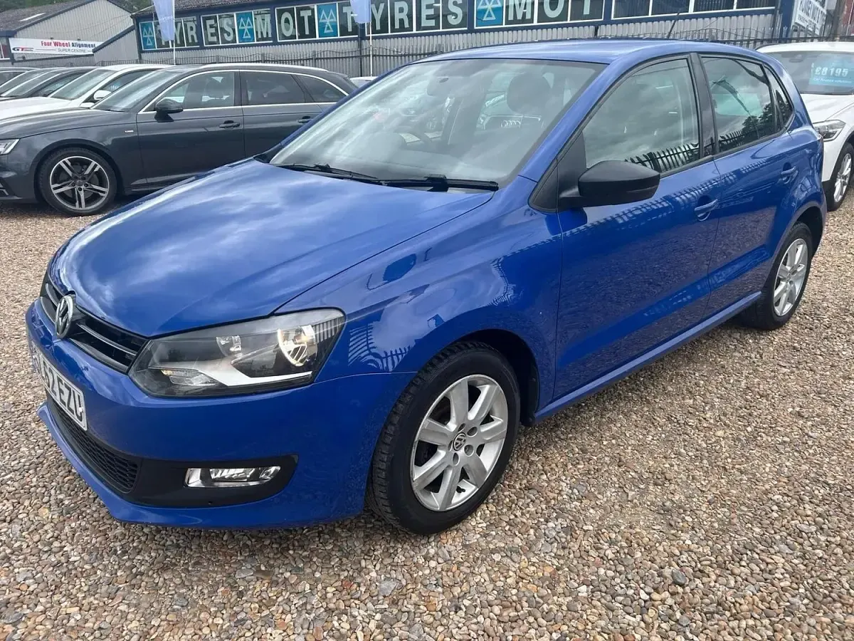 Used VW Polo Match 60 HP (44 kW) 2012 Blue Hatchback