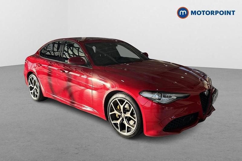 Red Used 2021 Alfa Romeo Giulia Veloce Sedan | £27,349 (Expensive) - Image 1/4