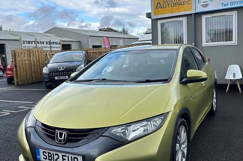Yellow Used 2012 Honda Civic SE Hatchback | £2,250 (Good price) - Image 1/1