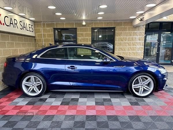 Used Audi A5 S-Line 150 HP (110 kW) 2020 Blue Coupe