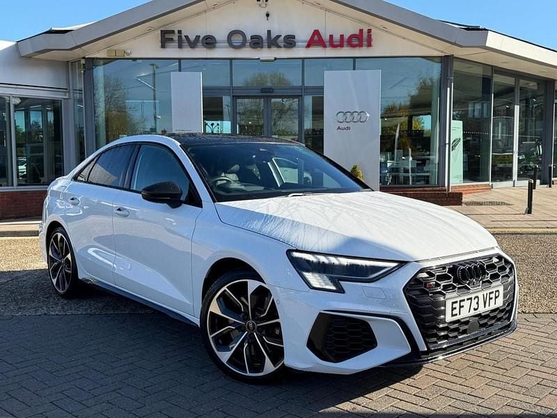 White Used 2023 Audi S3 Advanced Sedan | £41,290 (Fair price) - Image 1/4