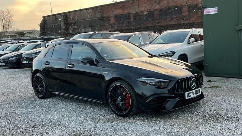 Cosmos black metallic Used 2025 Mercedes A45 AMG Hatchback | £53,890 (A bit pricey) - Image 1/4