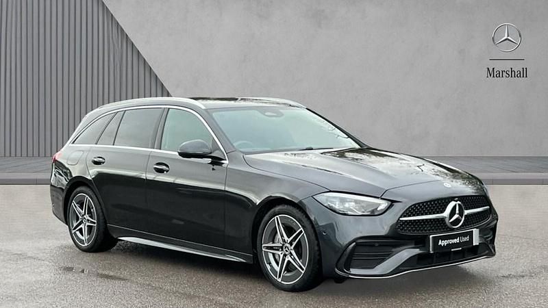 Grey Used 2024 Mercedes C220 AMG line Estate | £32,280 (Fair price) - Image 1/4
