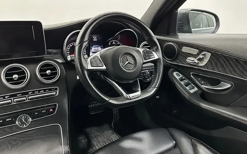 Used Mercedes C220 AMG line 170 HP (125 kW) 2015 Grey Sedan
