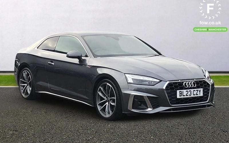 Grey Used 2023 Audi A5 S-Line Coupe | £24,999 (Good price) - Image 1/4
