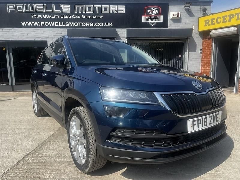 Blue Used 2018 Skoda Karoq SE L SUV | £9,895 (Fair price) - Image 1/4