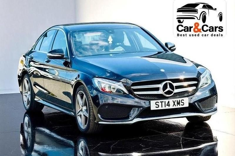 Used Mercedes C200 AMG line 184 HP (135 kW) 2014 Black Sedan
