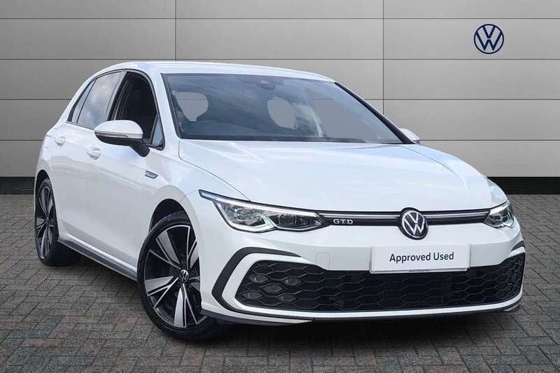 White Used 2022 VW Golf VIII GTD Hatchback | £24,490 (Fair price) - Image 1/4