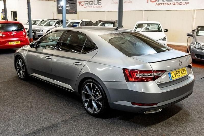 Used Skoda Superb SportlinePlus 150 HP (110 kW) 2019 Grey Hatchback