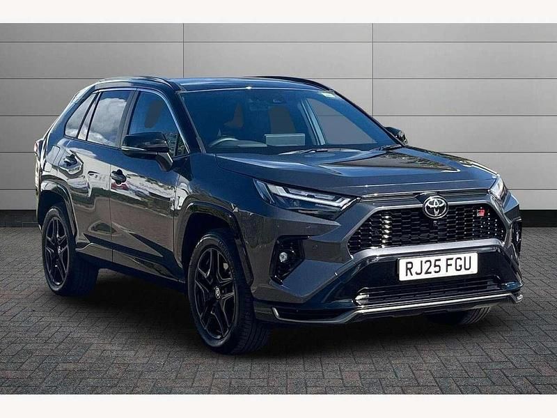 Obsidian blue with black roof Used 2025 Toyota RAV4 Hybrid Sport SUV | £44,995 - Image 1/3