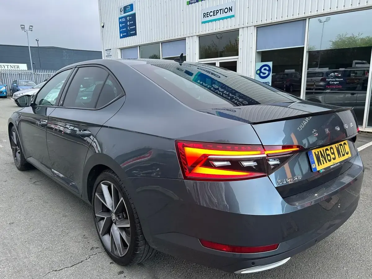 Used Skoda Superb SportlinePlus 150 HP (110 kW) 2019 Grey Hatchback