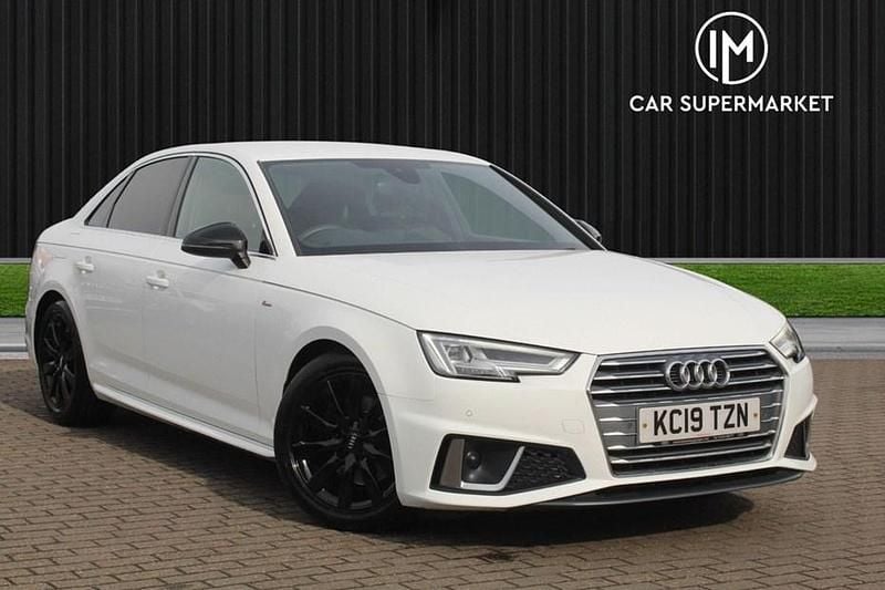 White Used 2019 Audi A4 S-Line Sedan | £13,485 (Good price) - Image 1/1