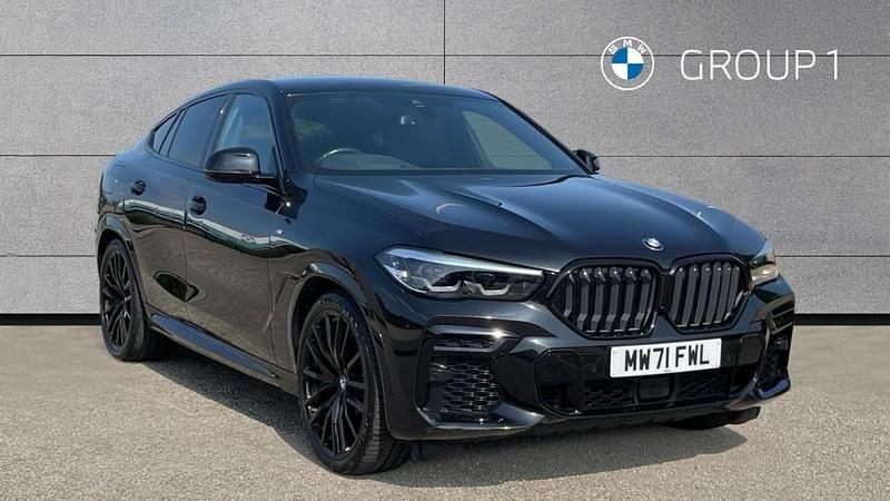 Black Used 2022 BMW X6 M Sport SUV | £45,495 (Good price) - Image 1/4