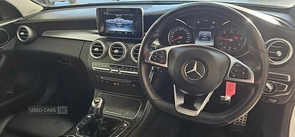 Used Mercedes C200 AMG line 136 HP (100 kW) 2016 White Sedan