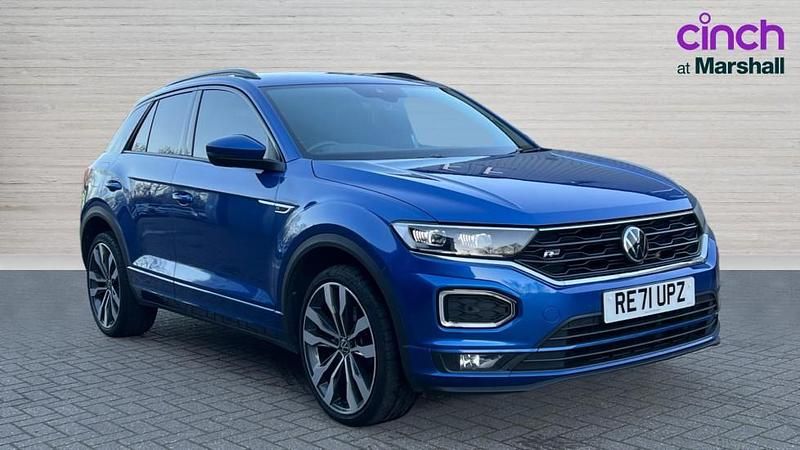 Blue Used 2021 VW T-Roc R-line SUV | £18,350 (Fair price) - Image 1/4