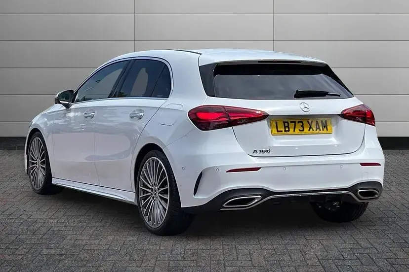 Used Mercedes A150 AMG line 148 HP (108 kW) 2023 White Hatchback