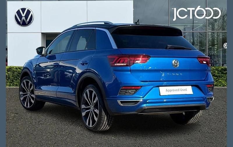 Used VW T-Roc R-line 150 HP (110 kW) 2020 Blue SUV