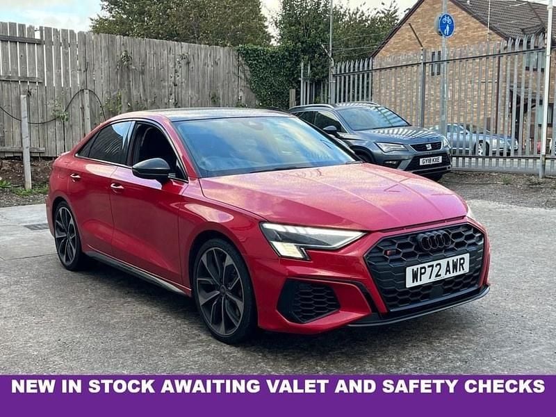 Red Used 2022 Audi S3 Advanced Sedan | £38,990 (Expensive) - Image 1/4
