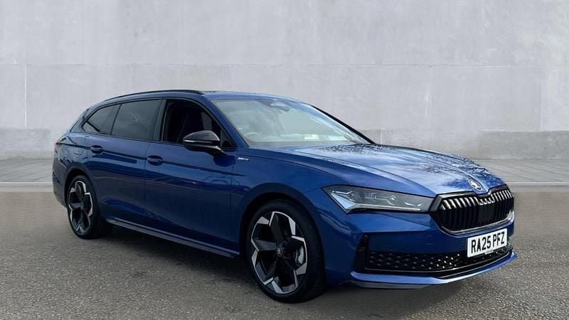 New Skoda Superb SportLine 150 HP (110 kW) 2026 Cobalt blue metallic Estate