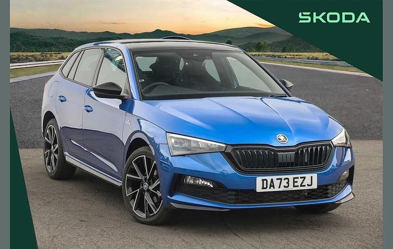 Race blue metallic Used 2023 Skoda Scala Monte Carlo Hatchback | £16,995 (Fair price) - Image 1/4