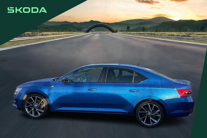 Used Skoda Superb SportlinePlus 187 HP (137 kW) 2024 Blue Hatchback