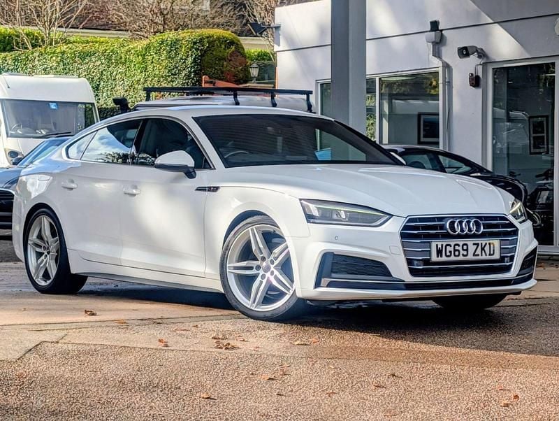White Used 2019 Audi A5 Sportback S-Line Hatchback | £18,495 (Fair price) - Image 1/4