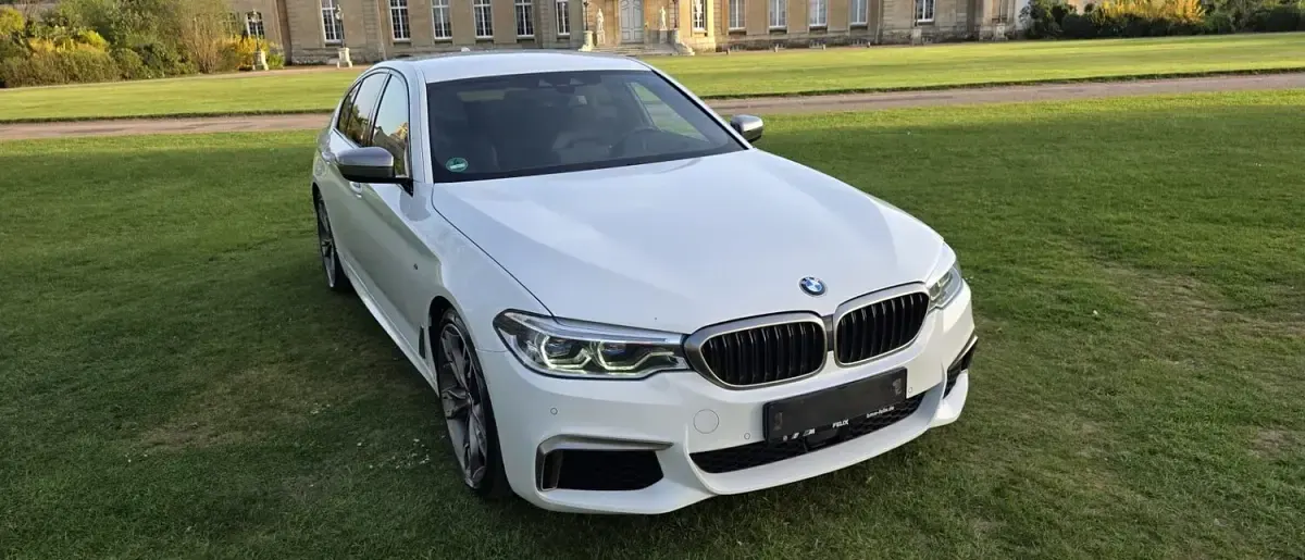 Used BMW M550 Comfort Edition 400 HP (294 kW) 2020 White Sedan