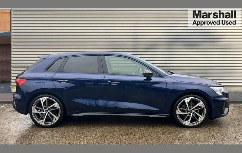 Used Audi A3 Black Edition 147 HP (108 kW) 2023 Blue Sedan