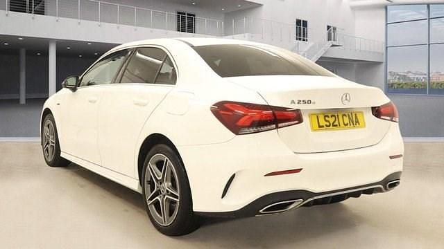 Used Mercedes A250 AMG line 218 HP (160 kW) 2021 White Sedan