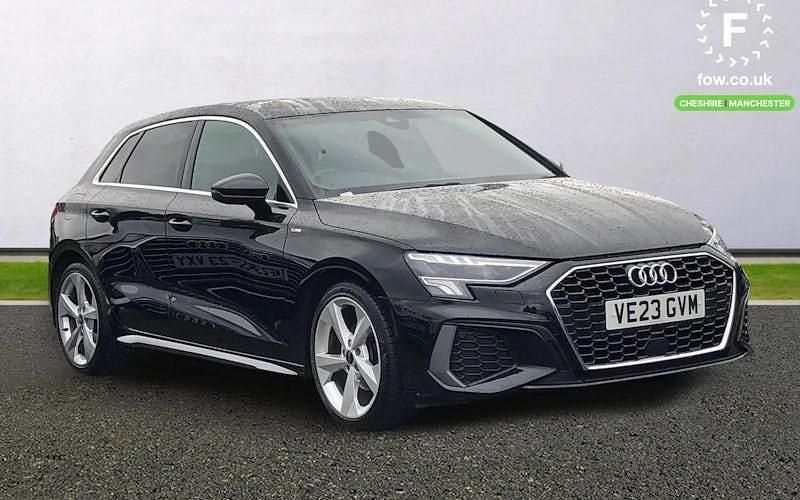 Used Audi A3 Sportback S-Line 150 HP (110 kW) 2023 Black Hatchback