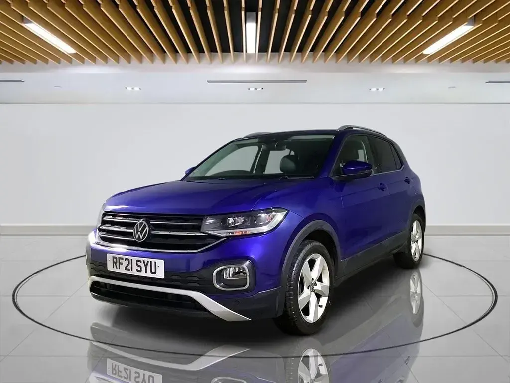 Usado VW T-Cross SEL 110 HP (80 kW) 2021 Azul SUV