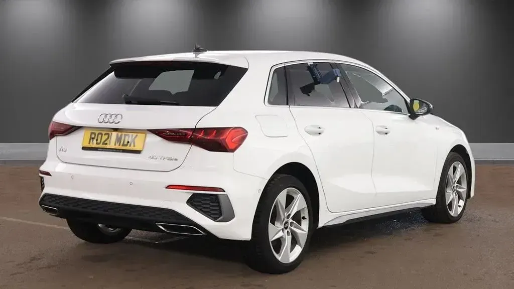 Used Audi A3 e-tron S-Line 2021 White Hatchback