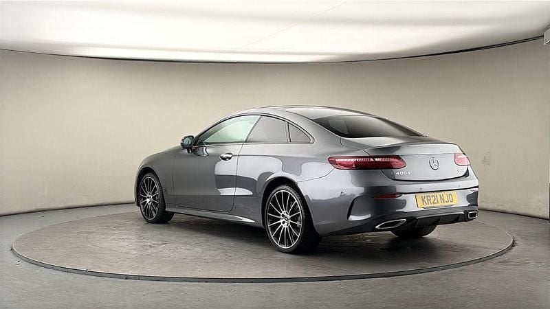 Used Mercedes E400 AMG line 2021 Selenite grey Coupe